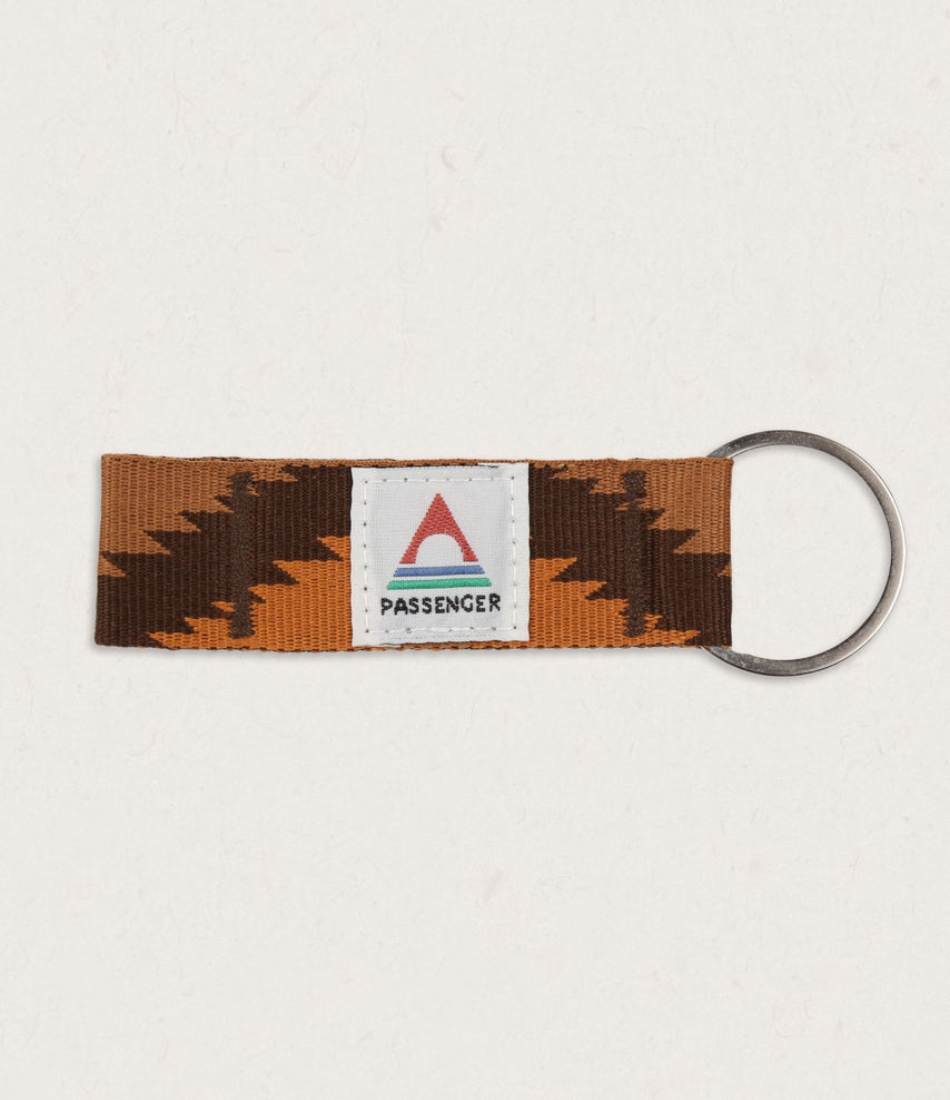 Passenger Travel Key Ring Orange Jacquard