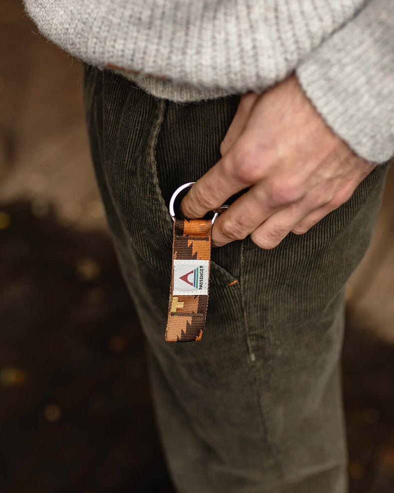 Passenger Travel Key Ring Orange Jacquard
