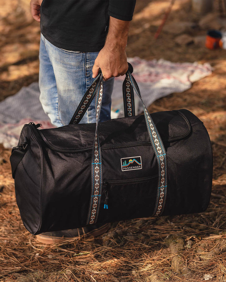 Passenger Weekender 58L Recycled Polyester Duffle Bag Black