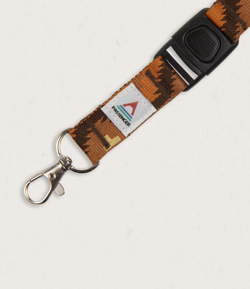 Passenger Travel Lanyard Orange Jacquard