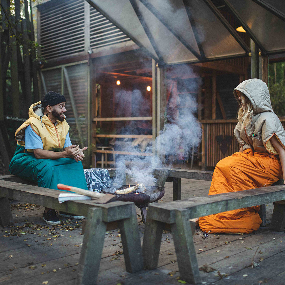 Passenger's Good Times Recycled Sleep Sack Ochre Yellow/Storm Green