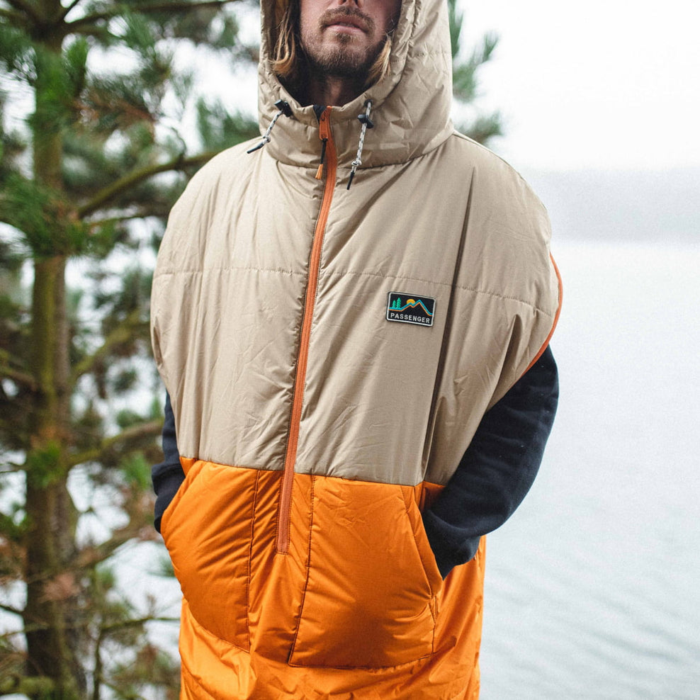 Passenger's Good Times Recycled Sleep Sack Chinchilla Brown/Sunrise Orange