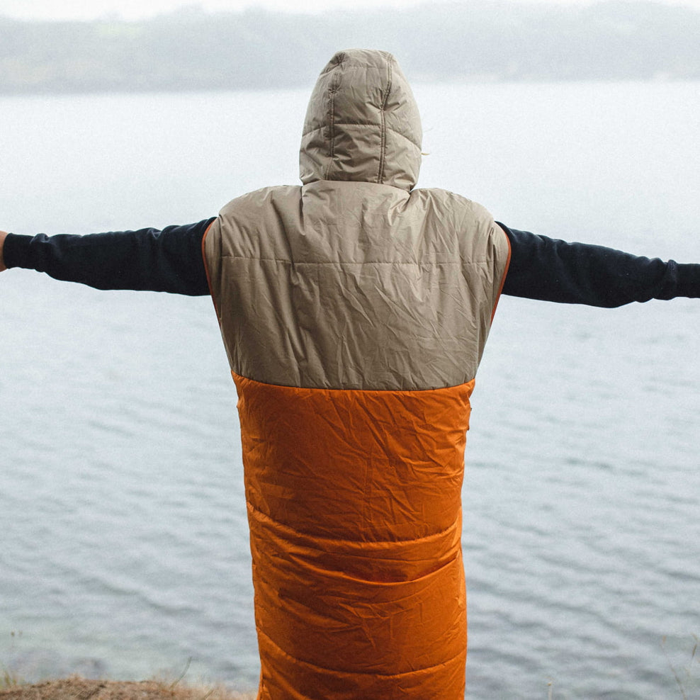 Passenger's Good Times Recycled Sleep Sack Chinchilla Brown/Sunrise Orange