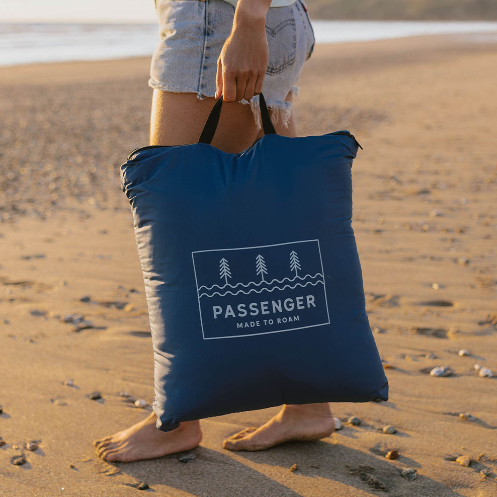 Passenger Nomadic Recycled Towel Blanket Blue/Orange Fade