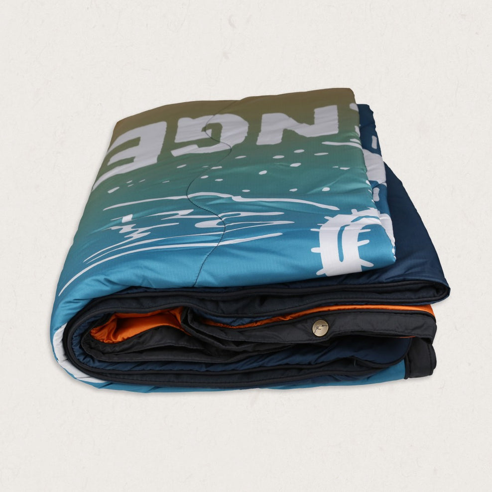 Passenger Nomadic Recycled Towel Blanket Blue/Orange Fade