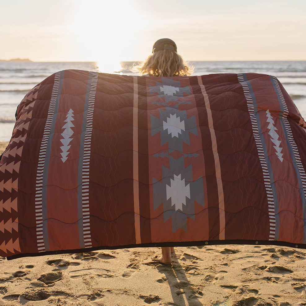 Passenger Nomadic Recycled Towel Blanket Picante Pattern