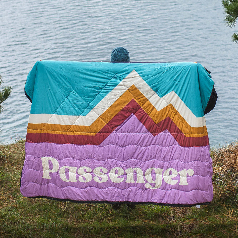 Passenger Nomadic Recycled Sherpa Blanket Purple Mountain