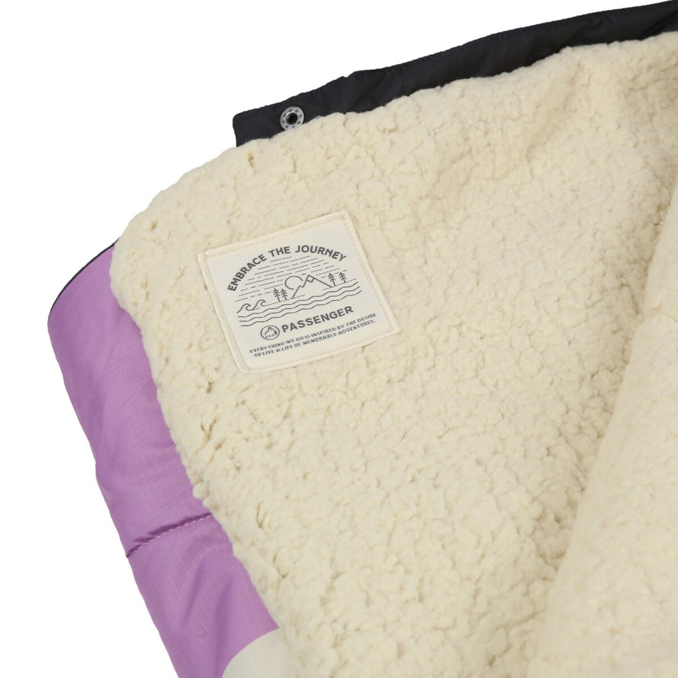 Passenger Nomadic Recycled Sherpa Blanket Purple Mountain