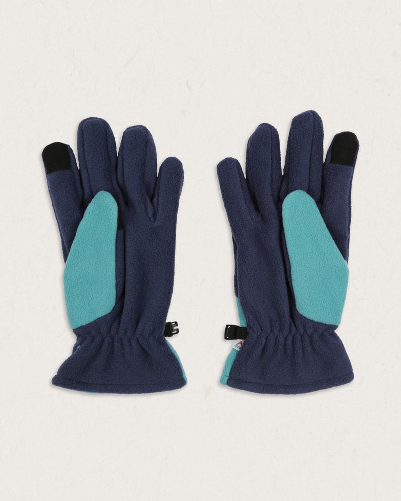 Passenger Daytrip Recycled Polar Fleece Touch Screen Gloves Blue Coral