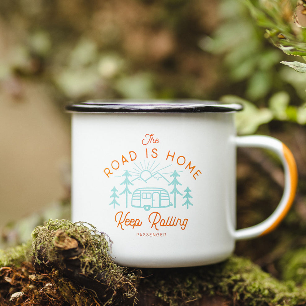 Passenger Flint Enamel Mug White