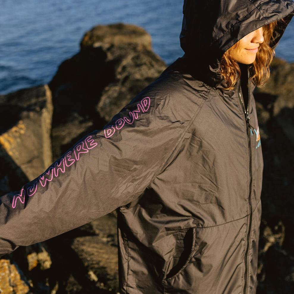 Passenger Roaming Nomads Recycled Sherpa Lined Changing Robe Phantom