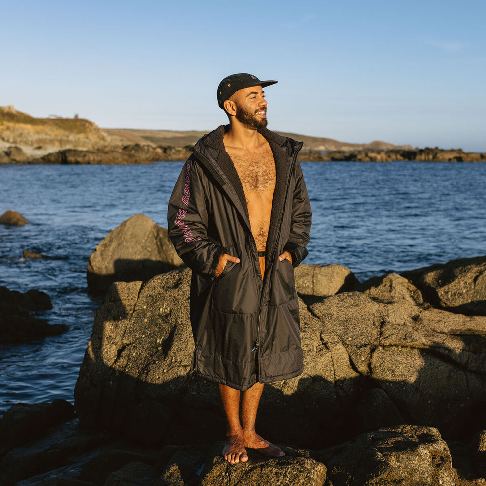 Passenger Roaming Nomads Recycled Sherpa Lined Changing Robe Phantom