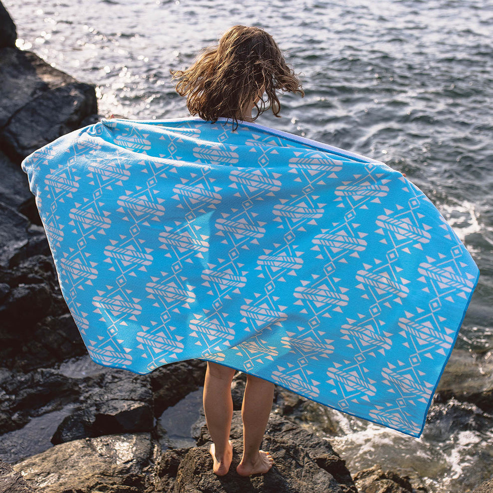 Passenger Portland Recycled Beach Towel Blue Coast