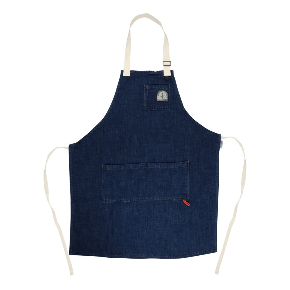 Passenger Yard Organic Cotton Denim Apron Dark Denim