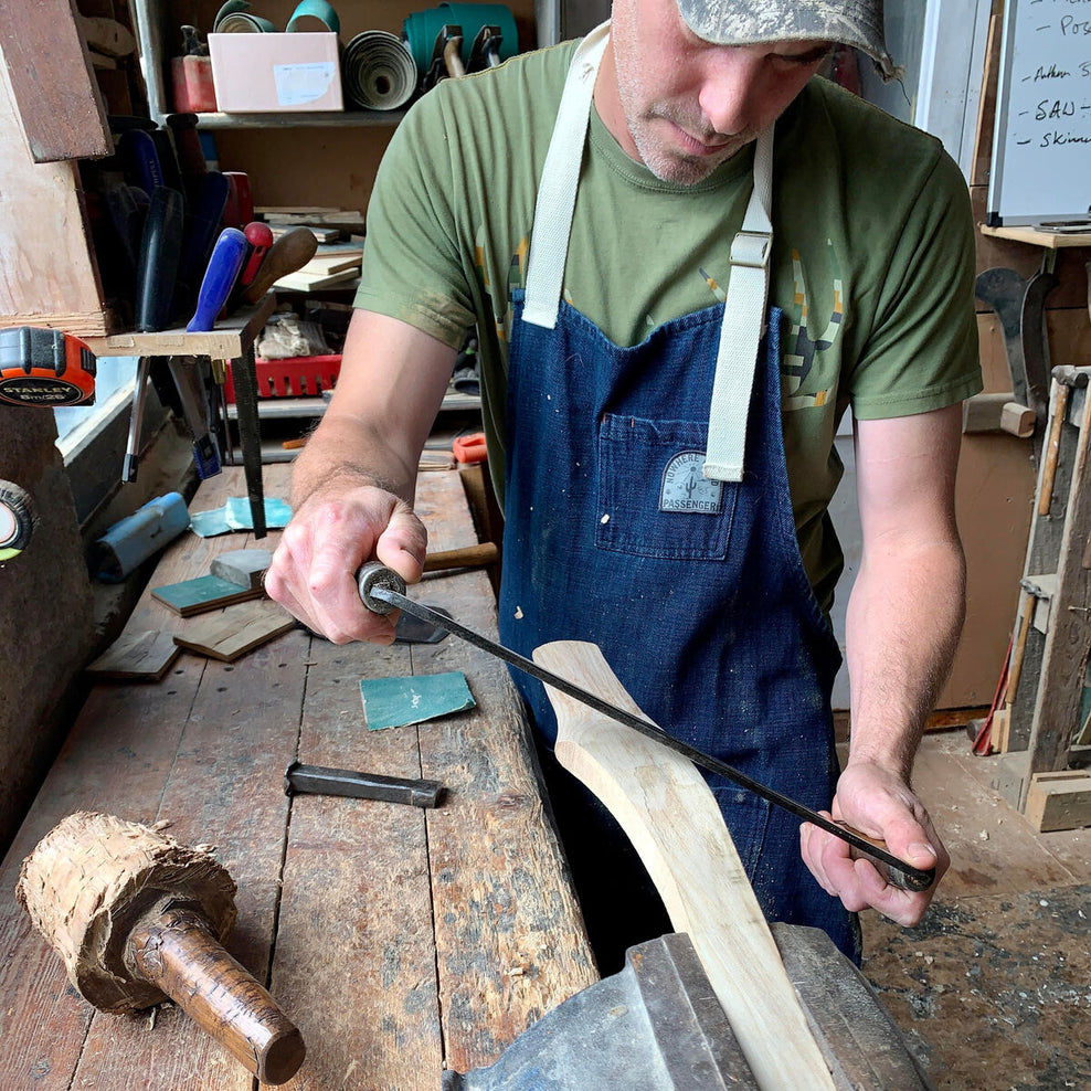 Passenger Yard Organic Cotton Denim Apron Dark Denim