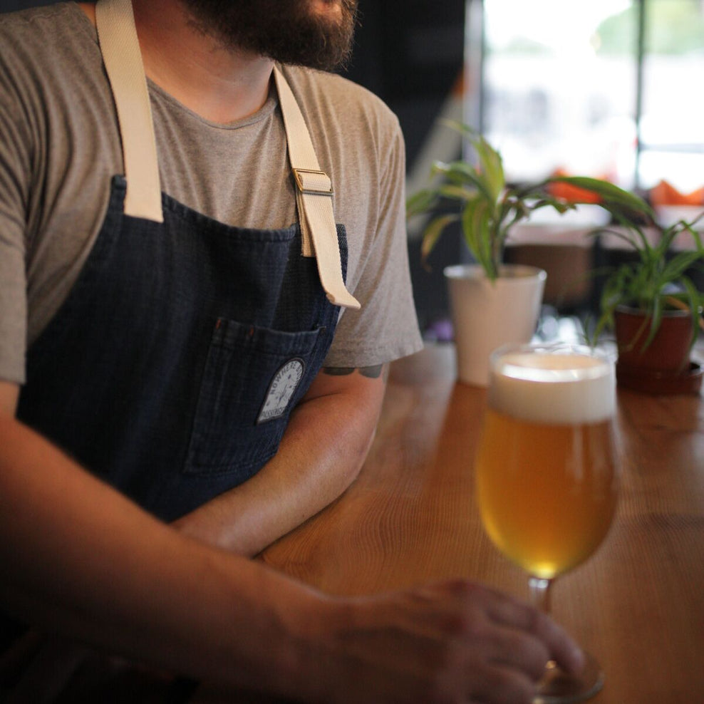 Passenger Yard Organic Cotton Denim Apron Dark Denim