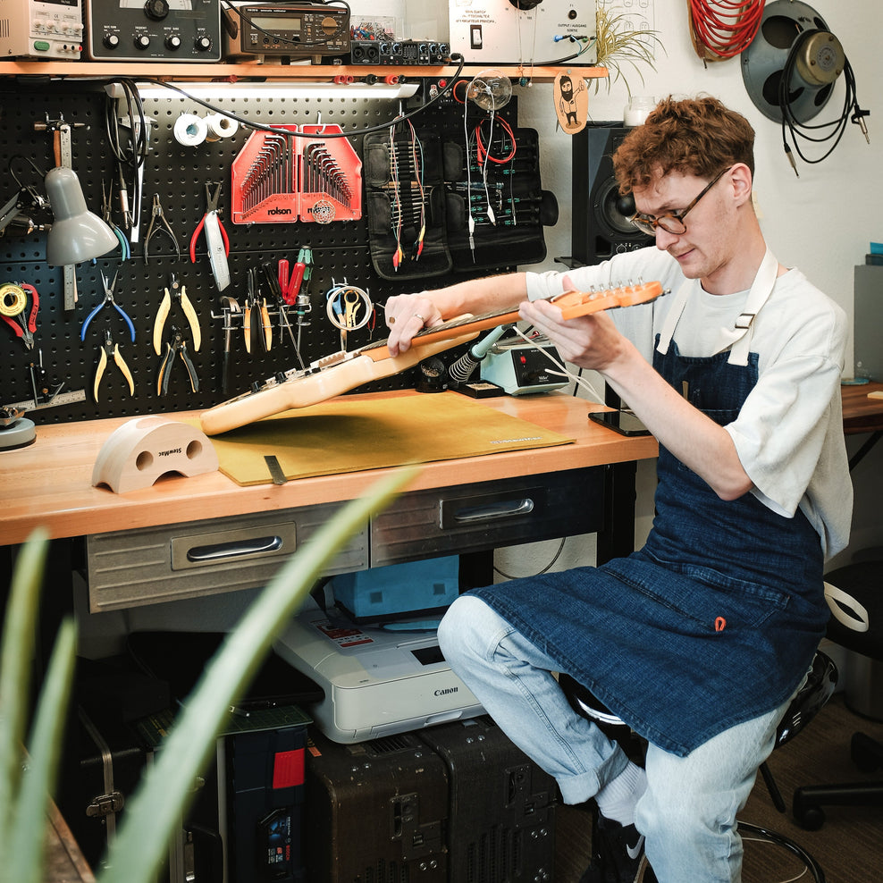 Passenger Yard Organic Cotton Denim Apron Dark Denim