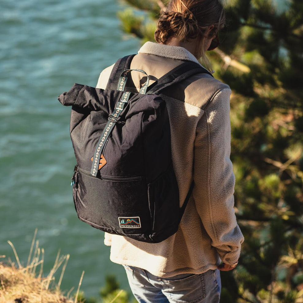 Passenger Rolltop Cooler Recycled 32L Black