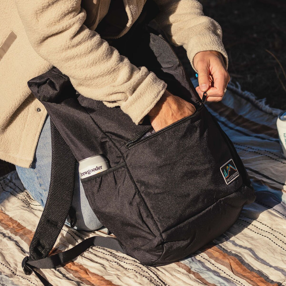 Passenger Rolltop Cooler Recycled 32L Black