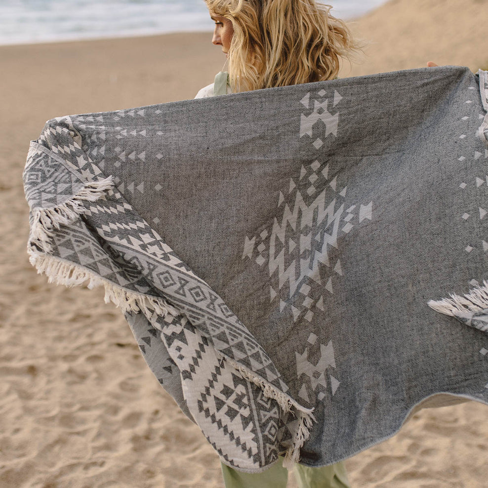 Passenger Shore Peshtemal Towel Black