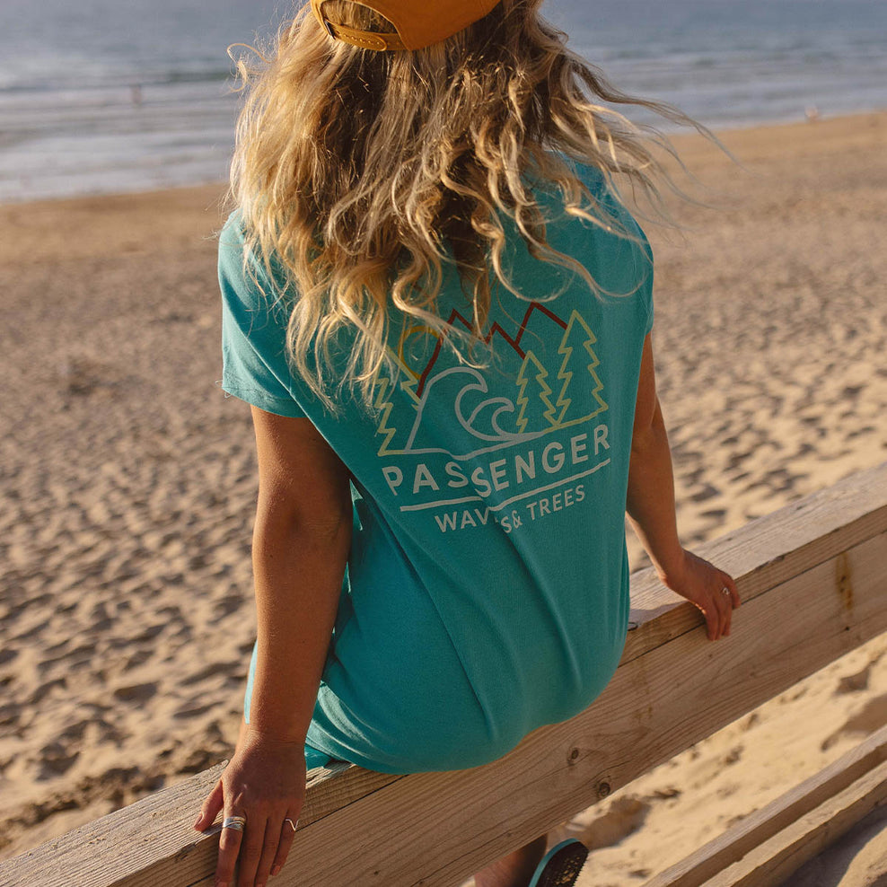 Passenger Dweller T-Shirt Dress Viridian Green