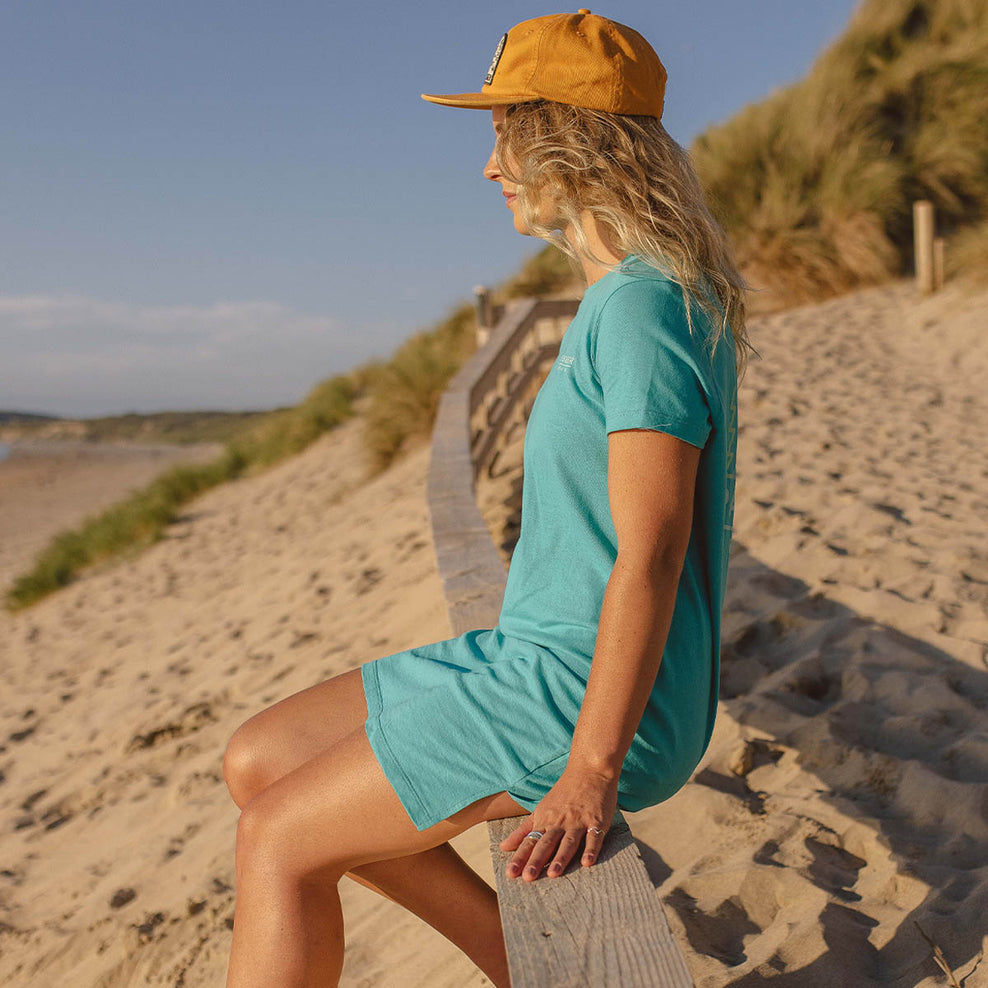Passenger Dweller T-Shirt Dress Viridian Green
