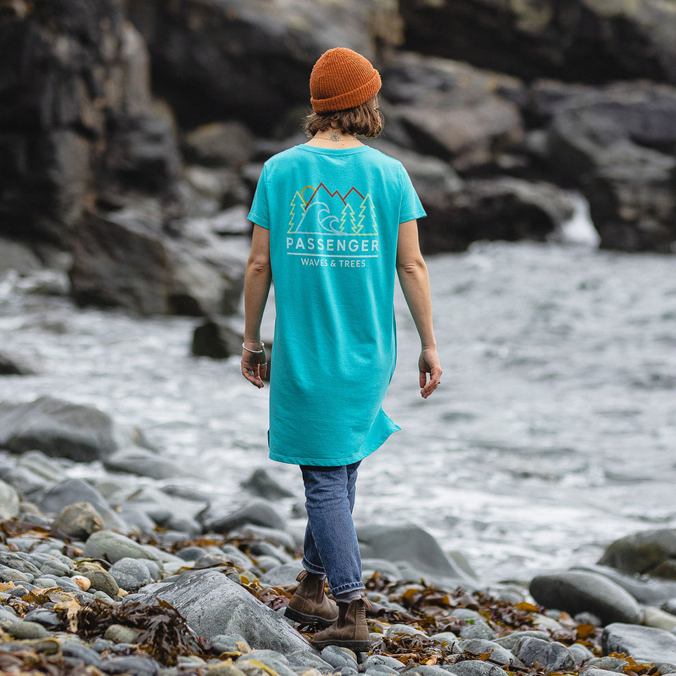 Passenger Dweller T-Shirt Dress Viridian Green