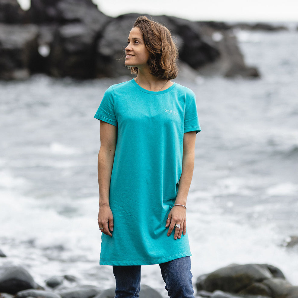 Passenger Dweller T-Shirt Dress Viridian Green