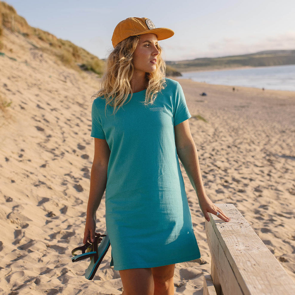 Passenger Dweller T-Shirt Dress Viridian Green