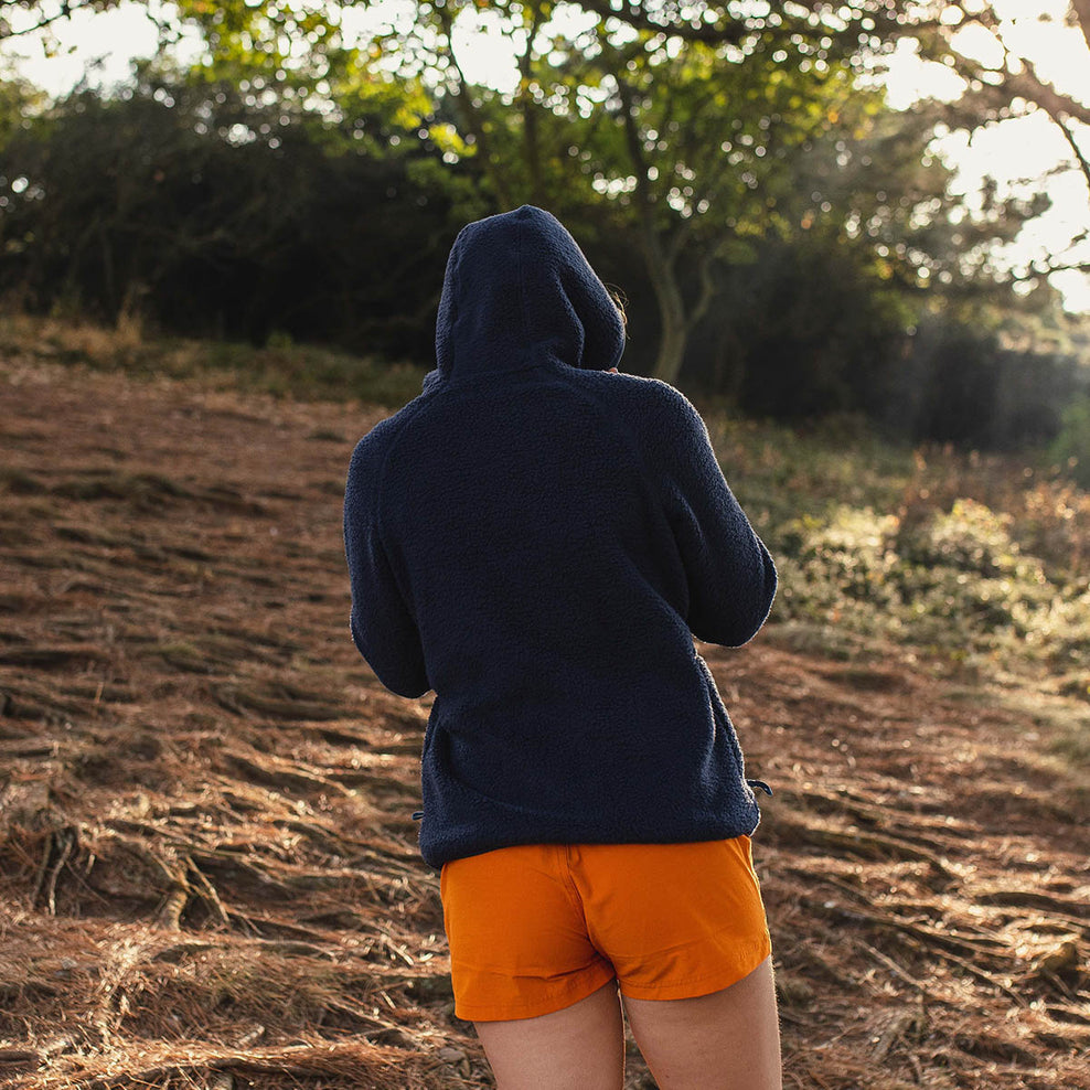 Passenger Maine Hooded Recycled Sherpa Fleece Navy