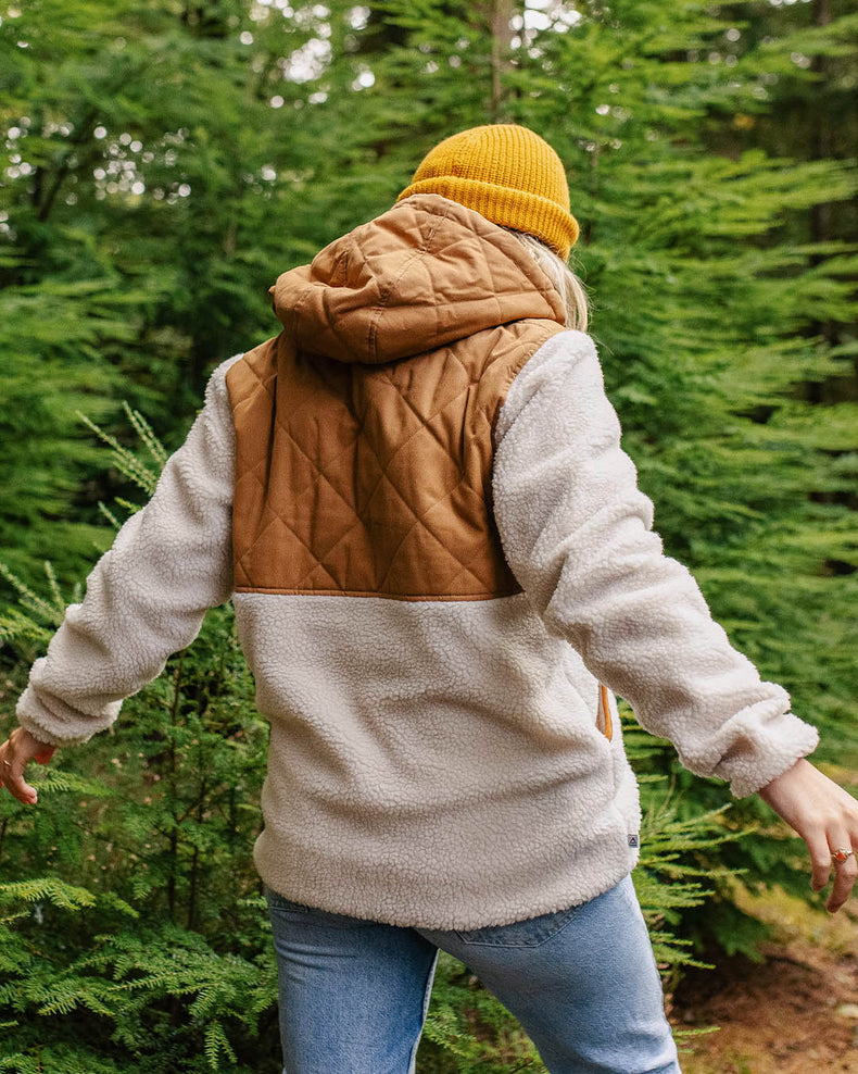 Passenger Sefton Recycled Deep-Pile Sherpa Fleece Warm Ivory