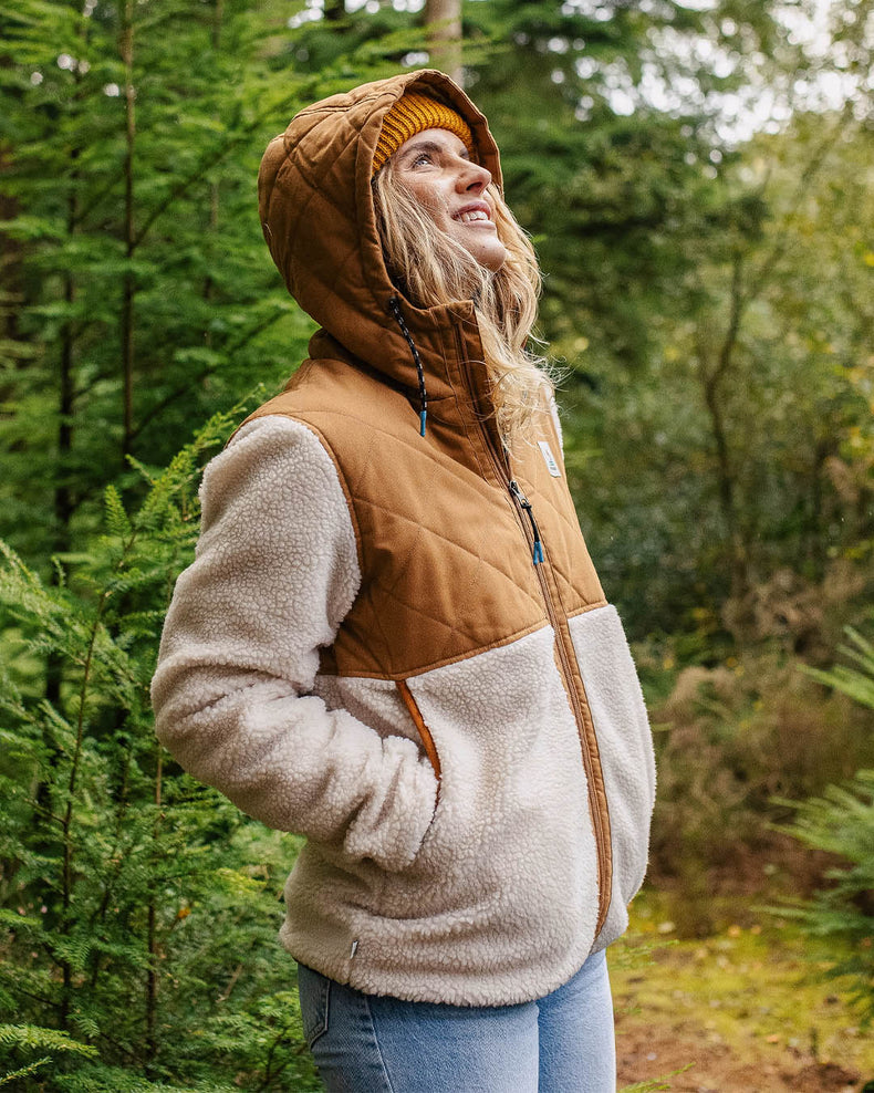 Passenger Sefton Recycled Deep-Pile Sherpa Fleece Warm Ivory