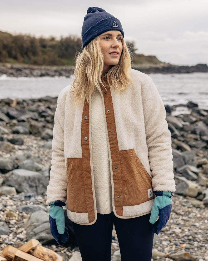 Passenger Clover Recycled Deep-Pile Sherpa Fleece Warm Ivory