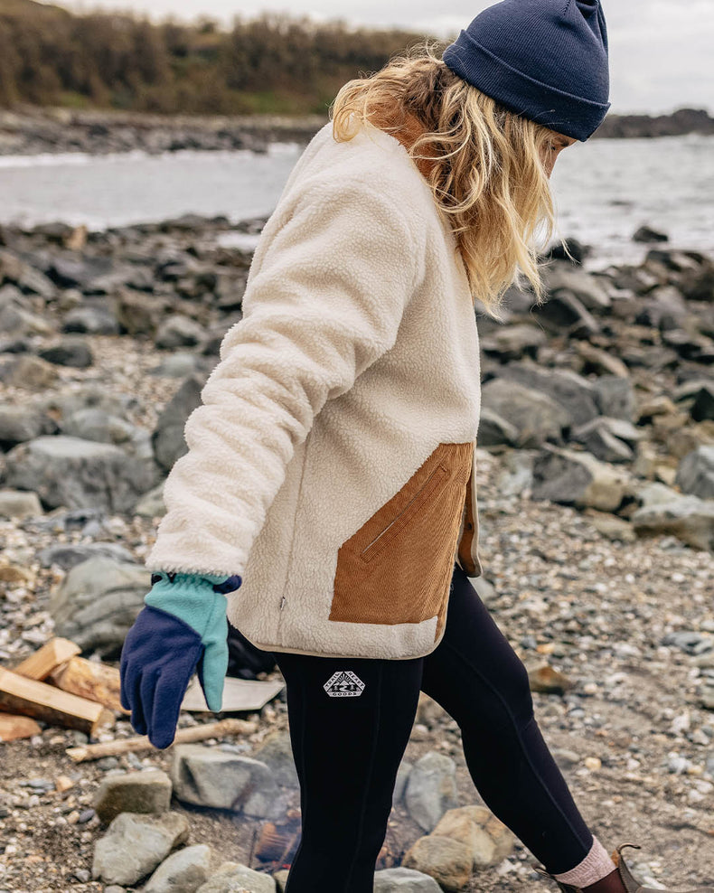 Passenger Clover Recycled Deep-Pile Sherpa Fleece Warm Ivory