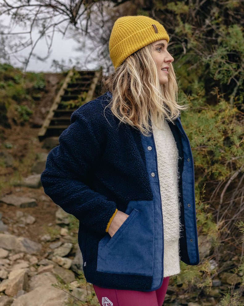 Passenger Clover Recycled Deep-Pile Sherpa Fleece Deep Navy