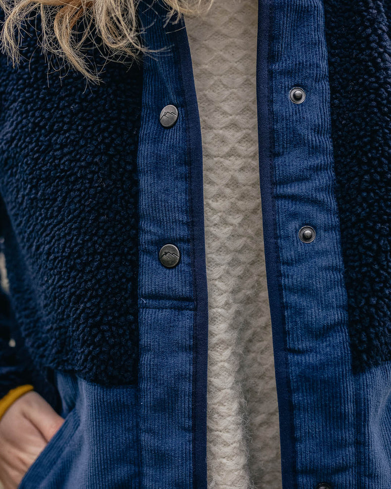 Passenger Clover Recycled Deep-Pile Sherpa Fleece Deep Navy