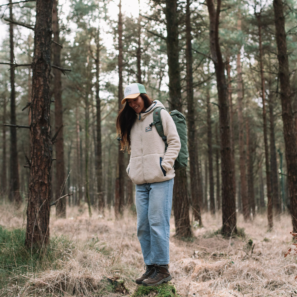 Passenger North Coast Full Zip Recycled Sherpa Fleece Oatmeal