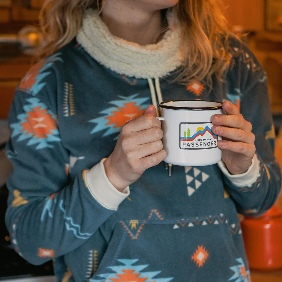 Passenger Olive Recycled High Neck Polar Fleece Ensign Drifter