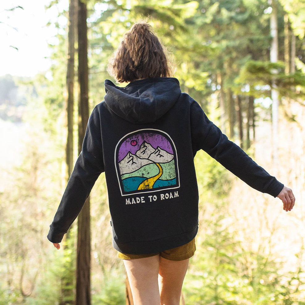 Passenger Friday Collective Recycled Cotton Hoodie Black