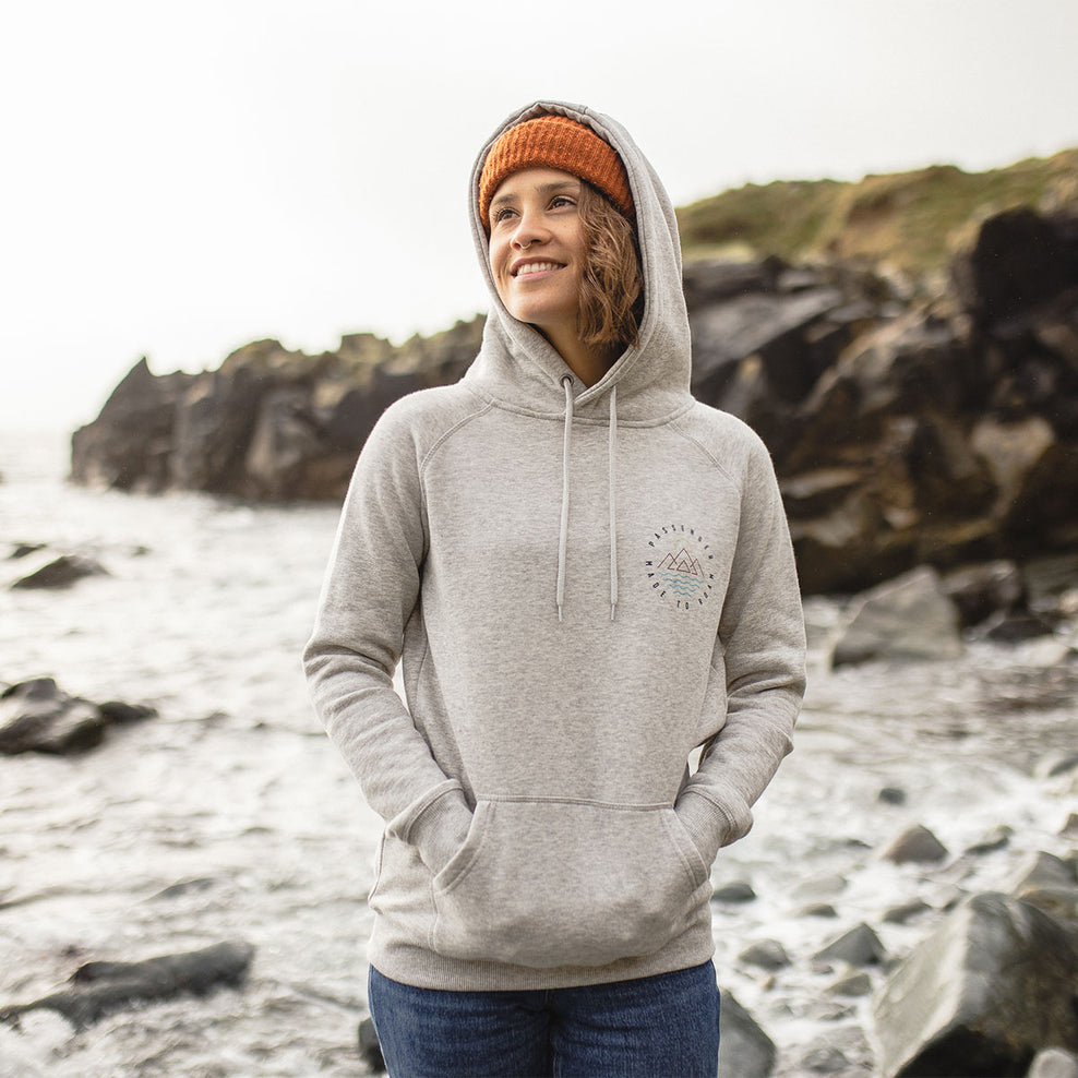 Passenger Ubud Recycled Hoodie Grey Marl