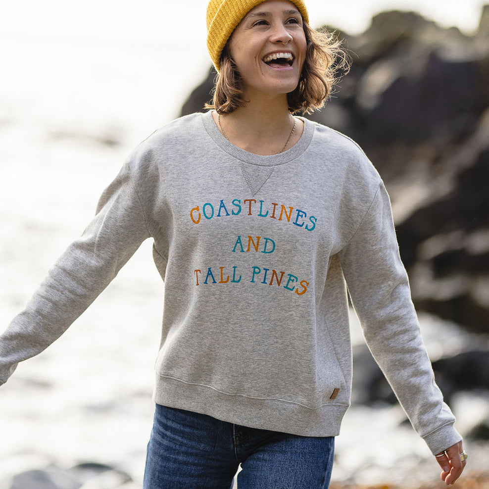 Passenger Voyage Recycled Sweatshirt Grey Marl