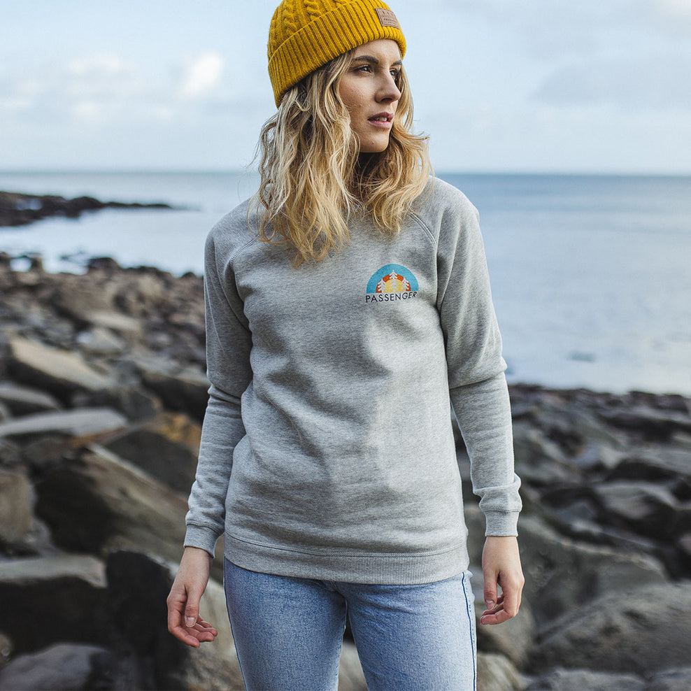 Passenger Bogota Recycled Sweatshirt Grey Marl