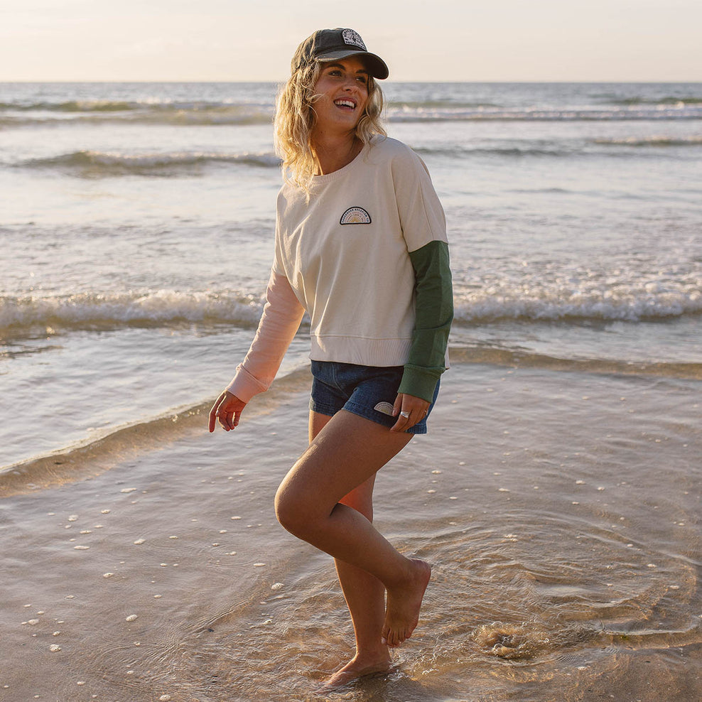 Passenger Cloud Recycled Cotton Sweatshirt Egret