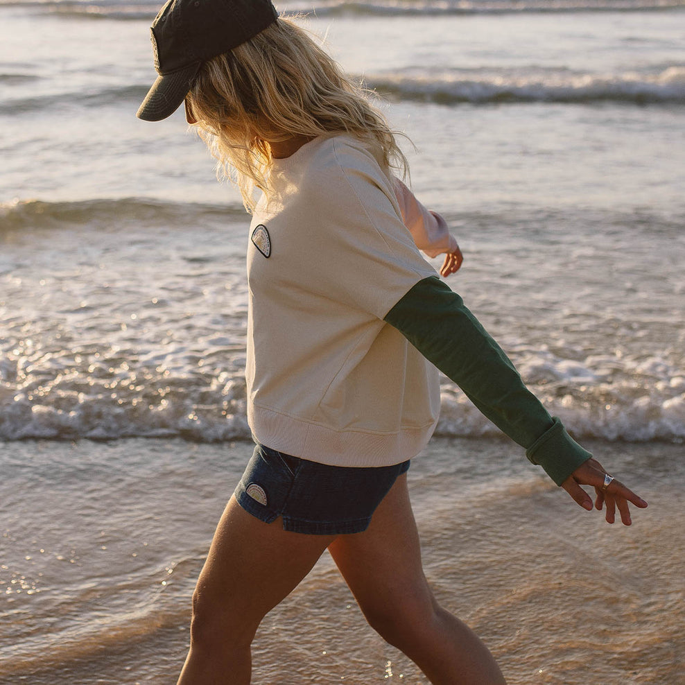 Passenger Cloud Recycled Cotton Sweatshirt Egret