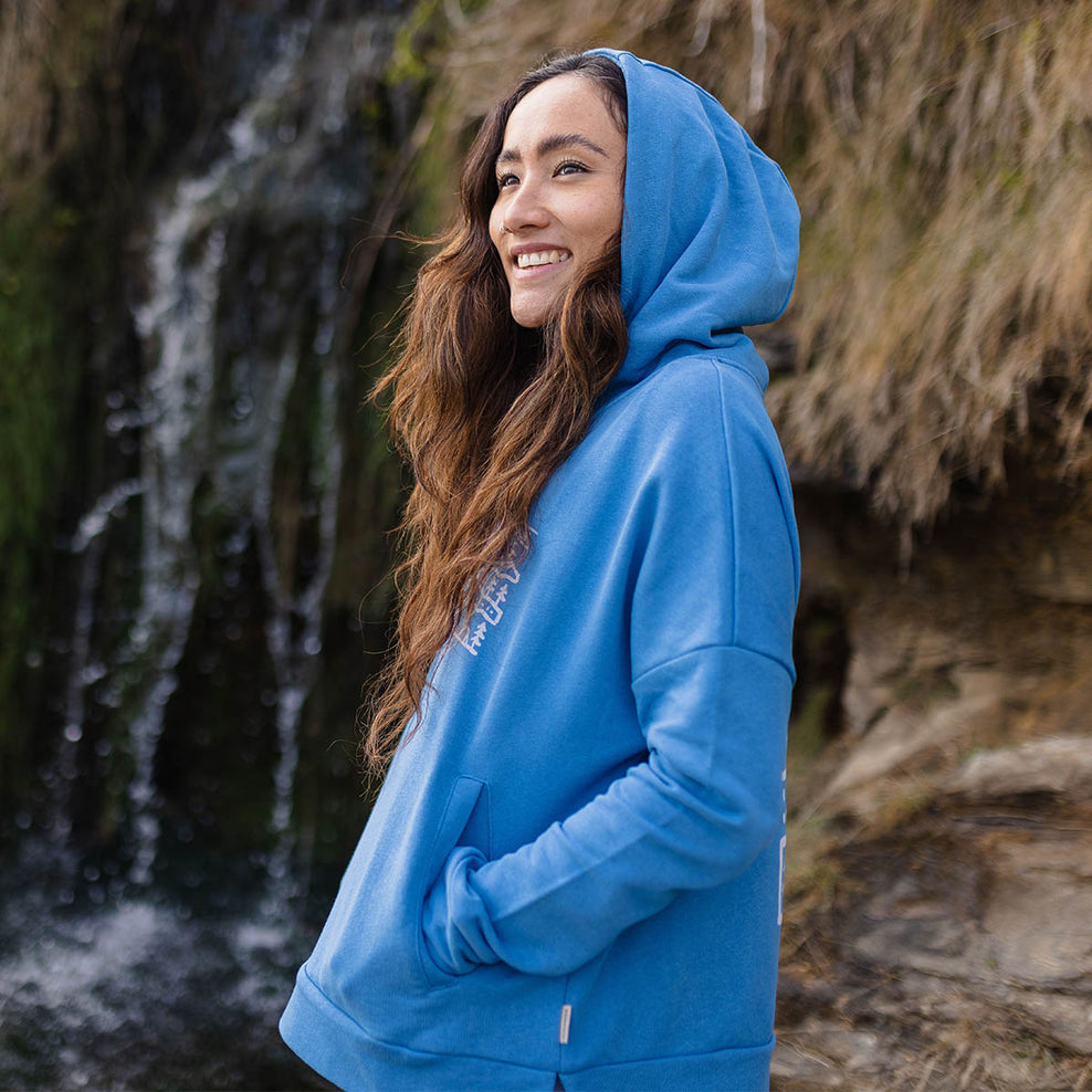 Passenger Days Like These Hemp Hoodie Soft Cobalt