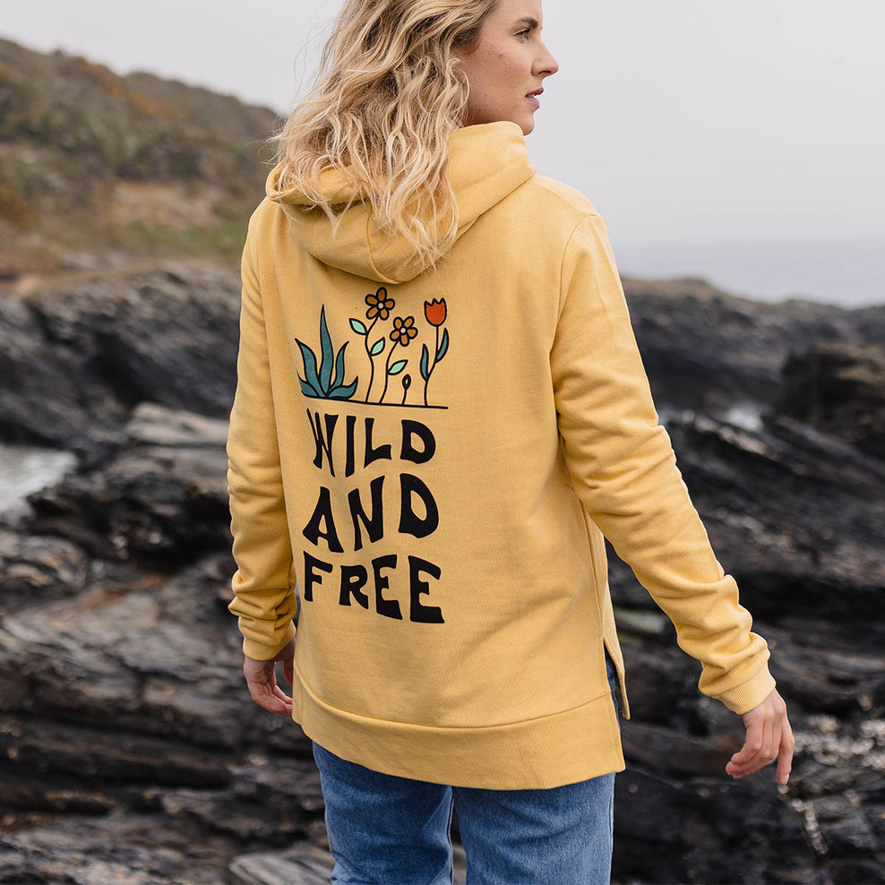 Passenger Grown To Roam Hemp Hoodie Ochre Yellow