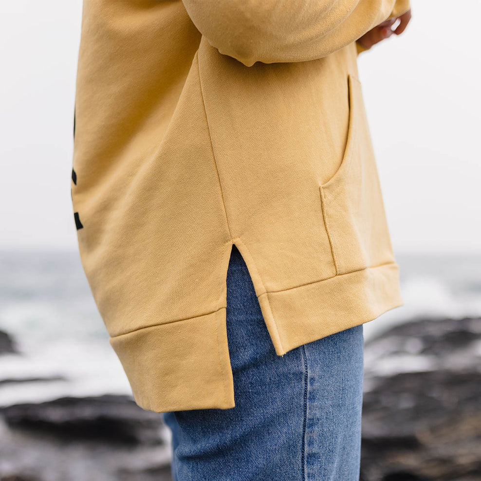 Passenger Grown To Roam Hemp Hoodie Ochre Yellow