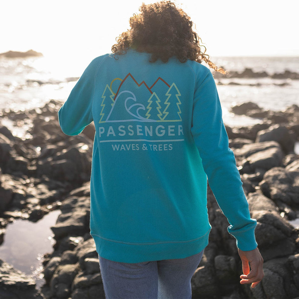 Passenger Dweller Recycled Cotton Sweatshirt Viridian Green
