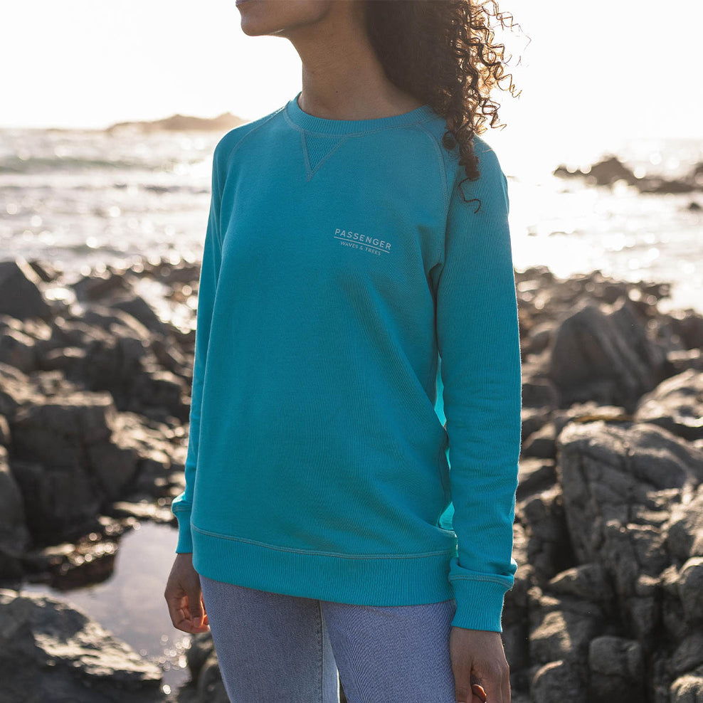 Passenger Dweller Recycled Cotton Sweatshirt Viridian Green
