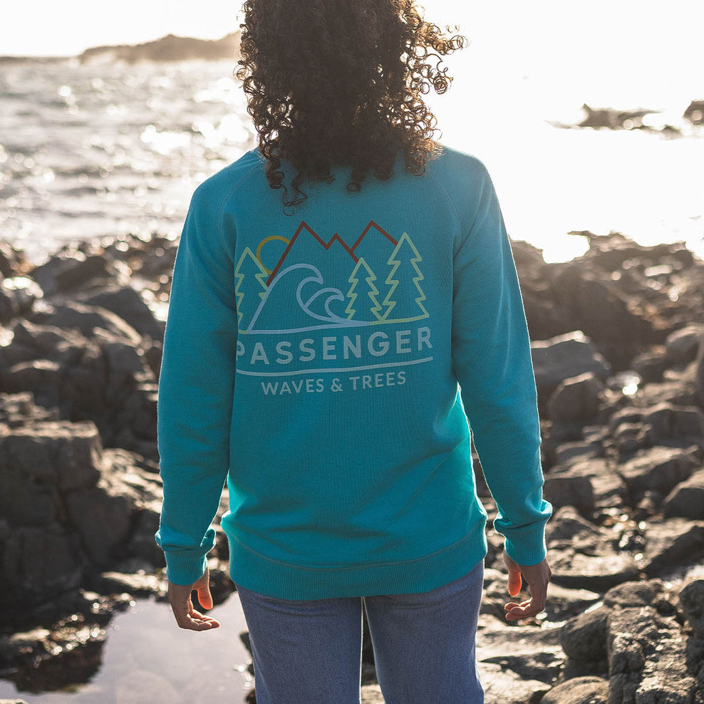Passenger Dweller Recycled Cotton Sweatshirt Viridian Green